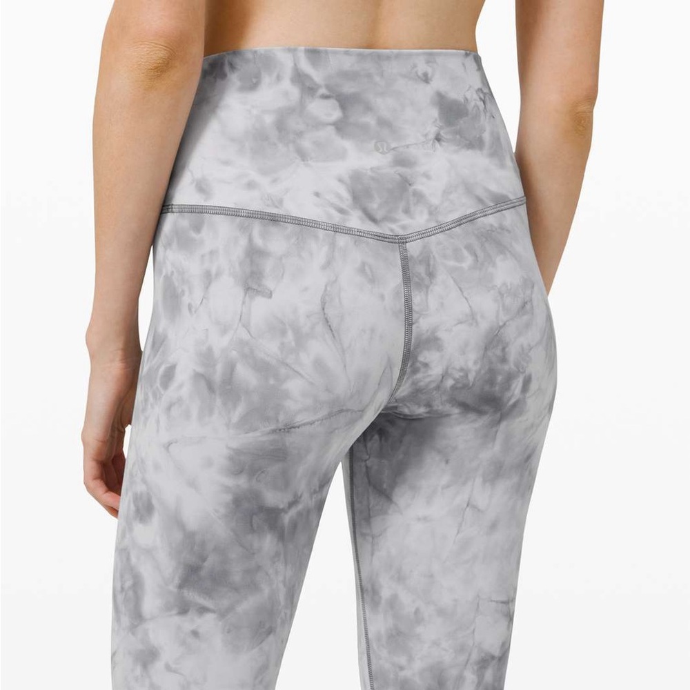 lululemon athletica Align Gray Tie-Dye Leggings 25” size 4